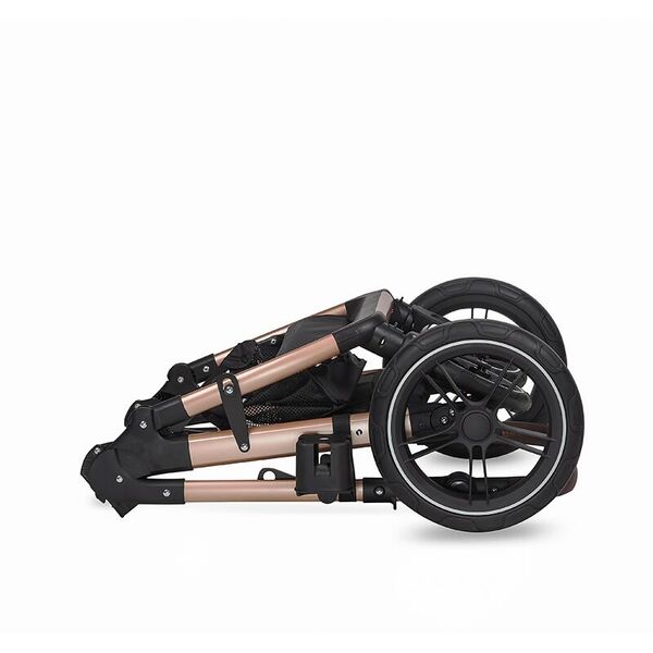 Carucior transformabil 3in1 Coccolle Melora Diamond black, Culoare: Negru