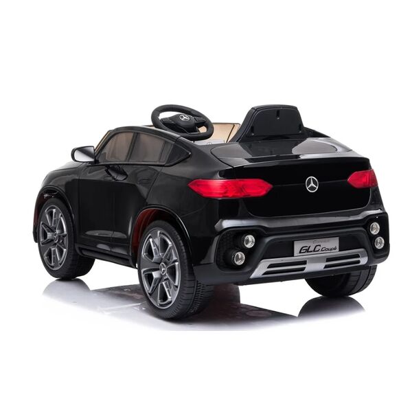 Masinuta electrica cu telecomanda, Mercedes-Benz GLC Coupe, roti EVA, scaun piele ecologica, Negru, Culoare: Negru