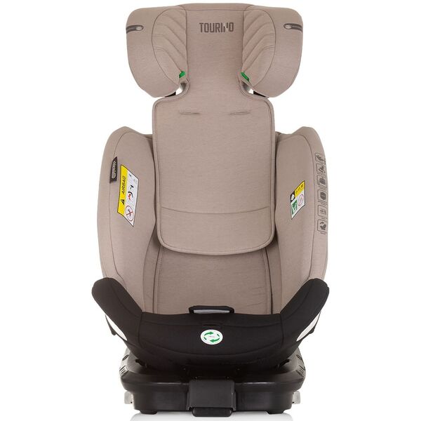 Scaun auto Chipolino Tourino I-Size 40-150 cm macadamia cu sistem Isofix, Culoare: Bej