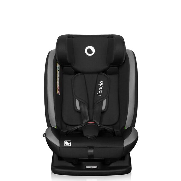 Scaun auto, Lionelo, Aart i-Size, Cu spatar inclinabil in 4 pozitii, Cu tetiera reglabila in 13 pozitii, 0-36 Kg, 40-150 cm, Cu centura siguranta in 3 puncte, Conform cu ECE R129/03, Gri, Culoare: Gri