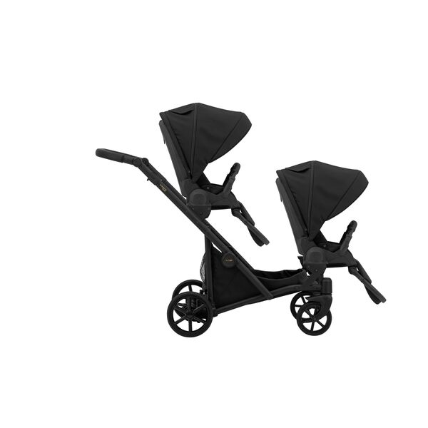 Carucior 3 in 1 pentru gemeni Kunert Invento Duo, Culoare: Negru