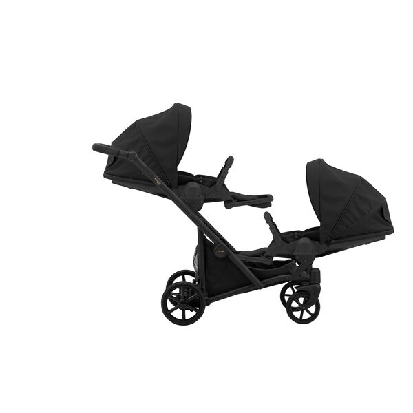 Carucior 3 in 1 pentru gemeni Kunert Invento Duo, Culoare: Negru
