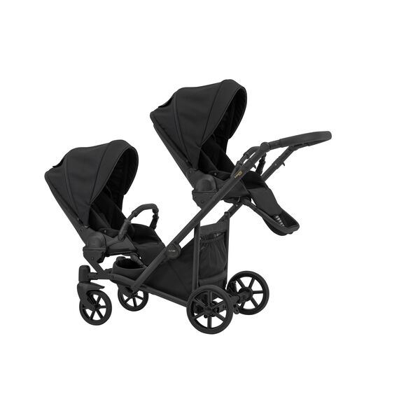 Carucior 3 in 1 pentru gemeni Kunert Invento Duo, Culoare: Negru