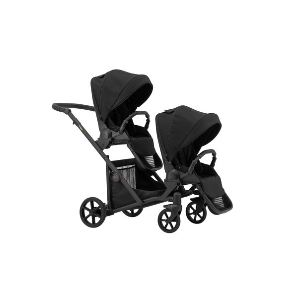 Carucior 3 in 1 pentru gemeni Kunert Invento Duo, Culoare: Negru