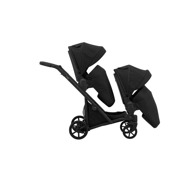 Carucior 3 in 1 pentru gemeni Kunert Invento Duo, Culoare: Negru