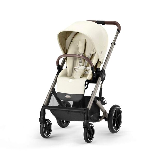 Carucior Balios S Lux Cybex 2 in 1 TPE, Seashell Beige, Culoare: Crem