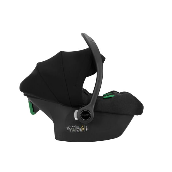 Carucior 3 in 1 pentru gemeni Kunert Invento Duo Glam, Culoare: Negru