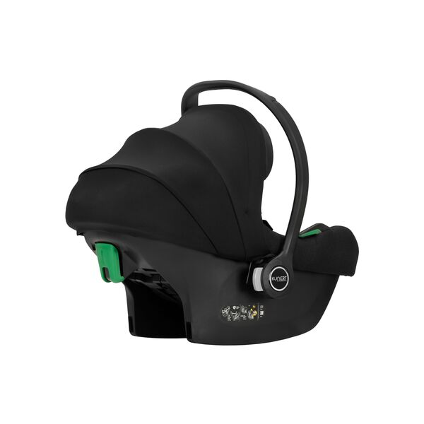 Carucior 3 in 1 pentru gemeni Kunert Invento Duo Glam, Culoare: Negru