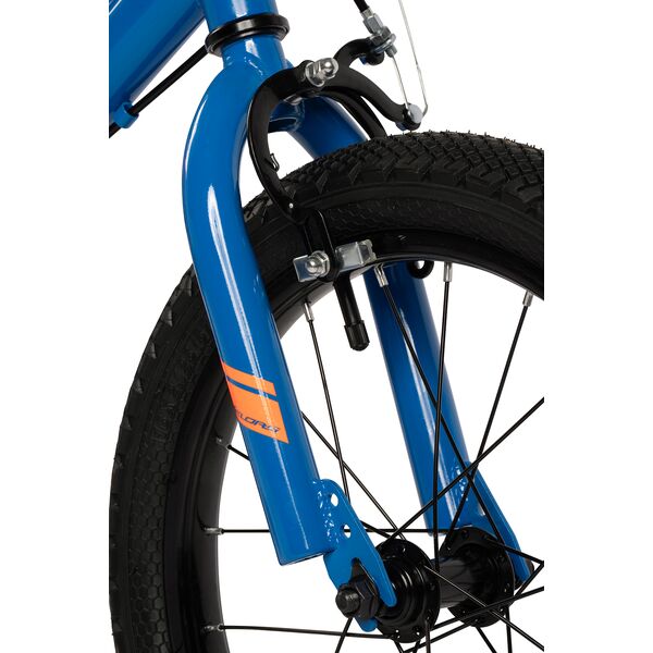 Bicicleta Copii 4-6 ani Velors V1603B 16", Albastru/Portocaliu, Culoare: Albastru/Portocaliu