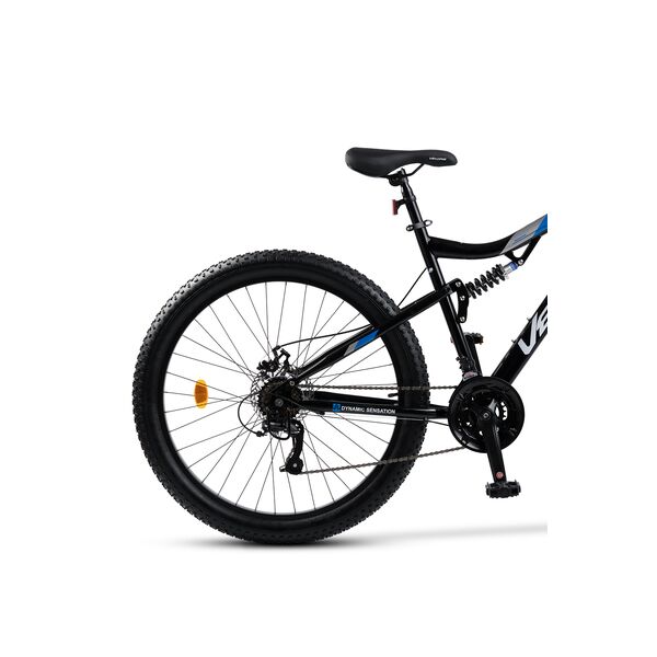 Bicicleta MTB-Full Suspension Fat Bike Velors Dynamic V27304AG 27.5", Negru/Albastru/Gri