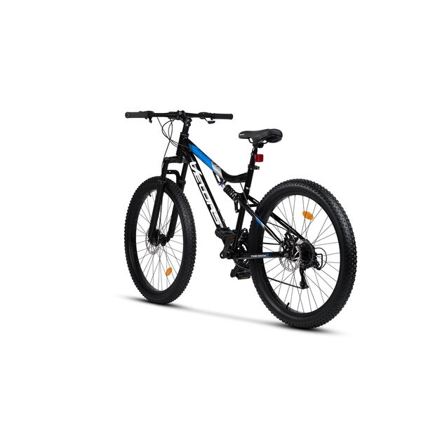 Bicicleta MTB-Full Suspension Fat Bike Velors Dynamic V27304AG 27.5", Negru/Albastru/Gri