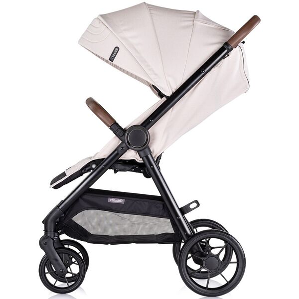 Carucior sport Chipolino Ultera cu husa picioare biscotta, Culoare: Crem