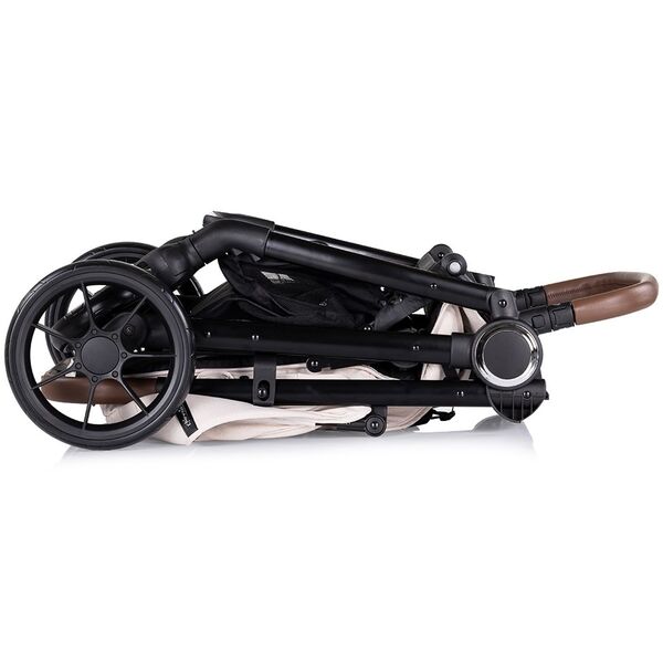 Carucior sport Chipolino Ultera cu husa picioare biscotta, Culoare: Crem