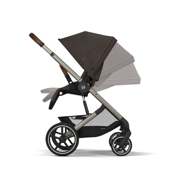 Carucior Balios S Lux Cybex TPE, Chocolate Brown, Culoare: Maro