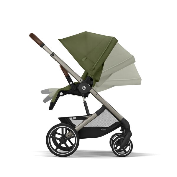 Carucior Cybex, Balios S Lux 3 in 1 TPE, Moss Green, Culoare: Verde