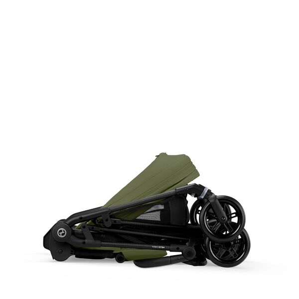 Carucior Cybex Melio Carbon B 3 in 1, Moss Green, cu scoica auto Cloud G i-Size, Culoare: Verde