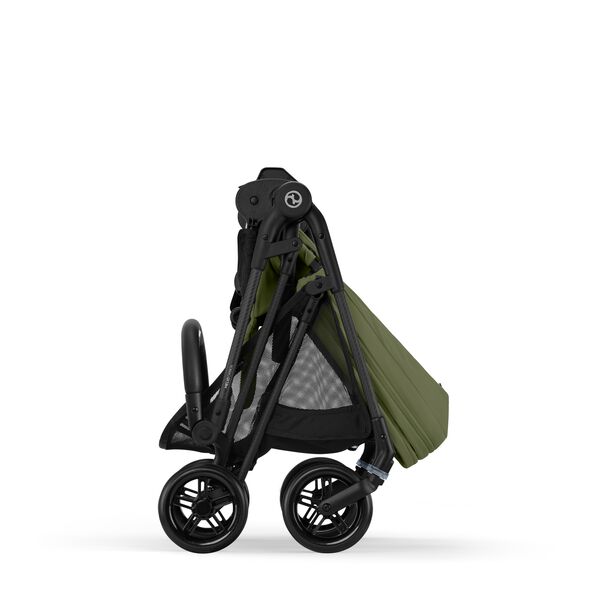 Carucior Cybex Melio Carbon B 3 in 1, Moss Green, cu scoica auto Cloud G i-Size, Culoare: Verde