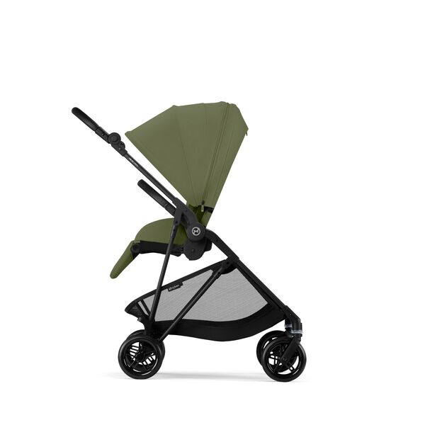 Carucior Cybex Melio Carbon B 3 in 1, Moss Green, cu scoica auto Cloud G i-Size, Culoare: Verde