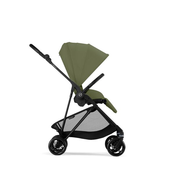 Carucior Cybex Melio Carbon B 3 in 1, Moss Green, cu scoica auto Cloud G i-Size, Culoare: Verde