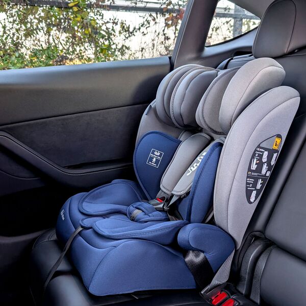 Scaun Auto Juju Safe Rider i-Size, Gri-Bleumarin, Culoare: Gri-Bleumarin