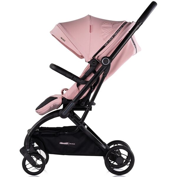 Carucior sport Chipolino Revolut cu sezut rotativ pink marshmallow, Culoare: Roz