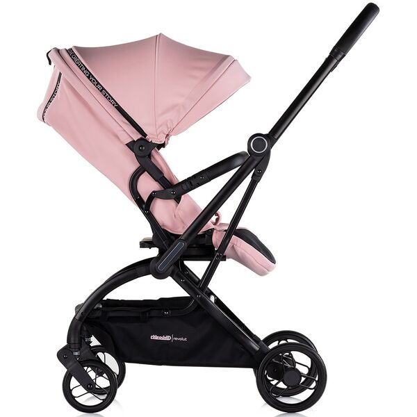 Carucior sport Chipolino Revolut cu sezut rotativ pink marshmallow, Culoare: Roz