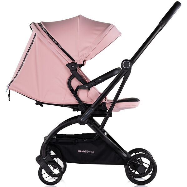 Carucior sport Chipolino Revolut cu sezut rotativ pink marshmallow, Culoare: Roz