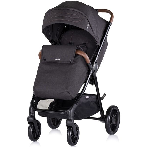 Carucior sport Chipolino Ultera cu husa picioare blackberry, Culoare: Negru