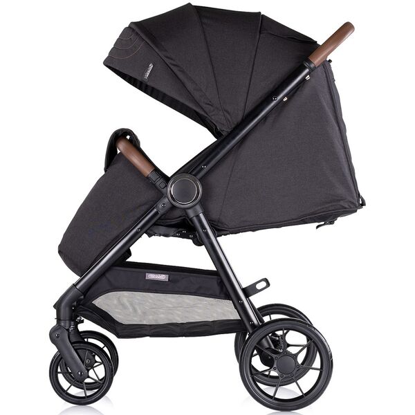 Carucior sport Chipolino Ultera cu husa picioare blackberry, Culoare: Negru