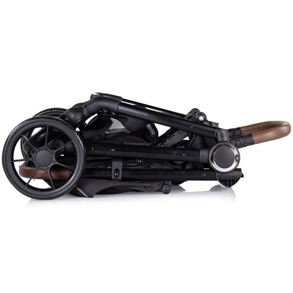 Carucior sport Chipolino Ultera cu husa picioare blackberry, Culoare: Negru