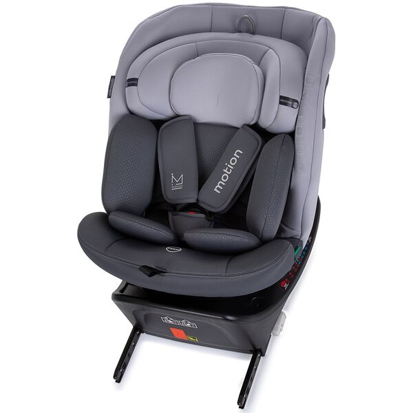 Scaun auto Chipolino Motion I-Size 40-150 cm granite cu sistem Isofix, Culoare: Gri