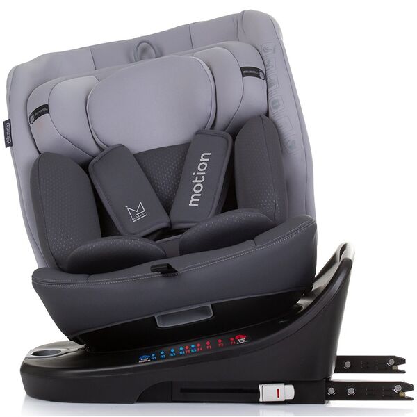 Scaun auto Chipolino Motion I-Size 40-150 cm granite cu sistem Isofix, Culoare: Gri