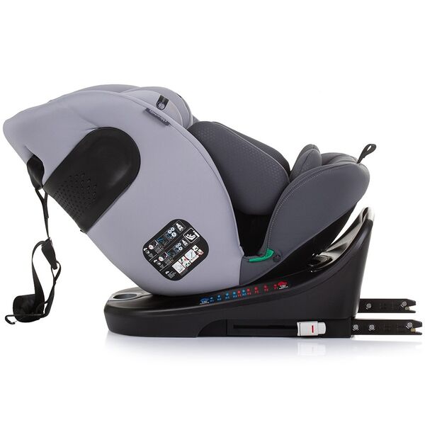 Scaun auto Chipolino Motion I-Size 40-150 cm granite cu sistem Isofix, Culoare: Gri