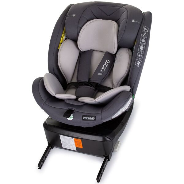 Scaun auto Chipolino Volare I-Size 40-150 cm granite cu sistem Isofix, Culoare: Gri
