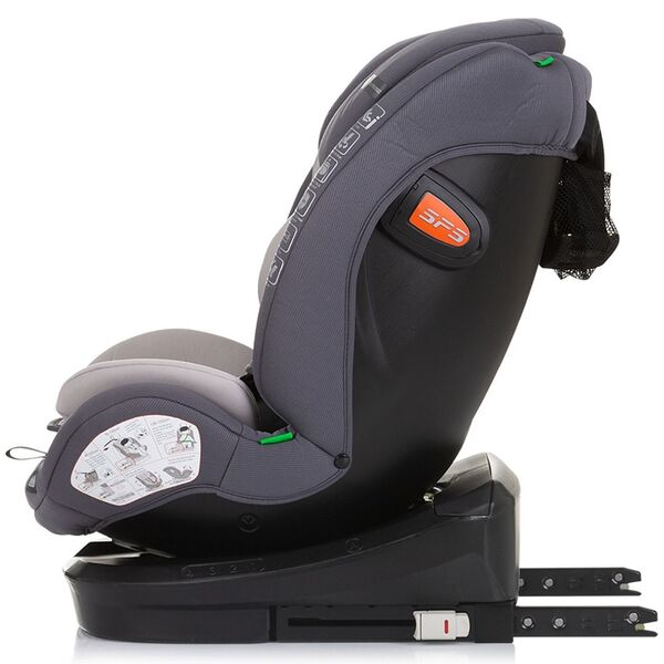 Scaun auto Chipolino Volare I-Size 40-150 cm granite cu sistem Isofix, Culoare: Gri