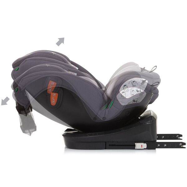 Scaun auto Chipolino Volare I-Size 40-150 cm granite cu sistem Isofix, Culoare: Gri