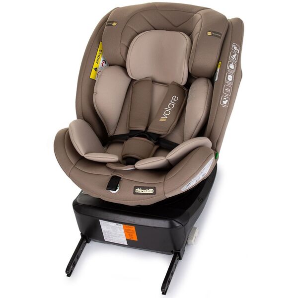Scaun auto Chipolino Volare I-Size 40-150 cm macadamia cu sistem Isofix, Culoare: Bej
