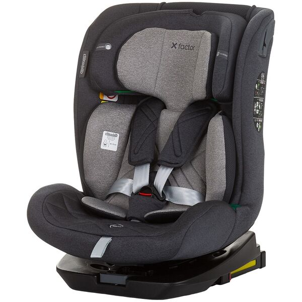 Scaun auto Chipolino X Factor I-Size 40-150 cm granite cu sistem Isofix, Culoare: Gri
