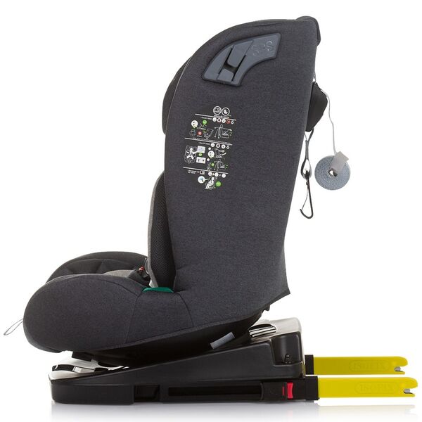 Scaun auto Chipolino X Factor I-Size 40-150 cm granite cu sistem Isofix, Culoare: Gri