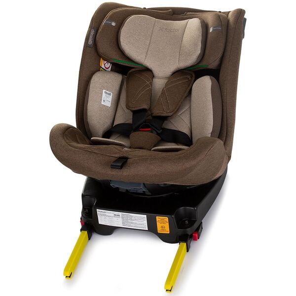 Scaun auto Chipolino X Factor I-Size 40-150 cm macadamia cu sistem Isofix, Culoare: Maro