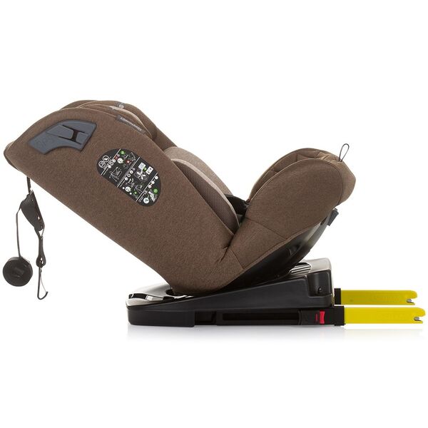 Scaun auto Chipolino X Factor I-Size 40-150 cm macadamia cu sistem Isofix, Culoare: Maro