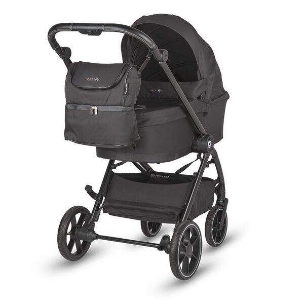 Carucior modular 2in1 Coccolle Serry Jet black+ Scoica auto iSize Coccolle Knox Black
