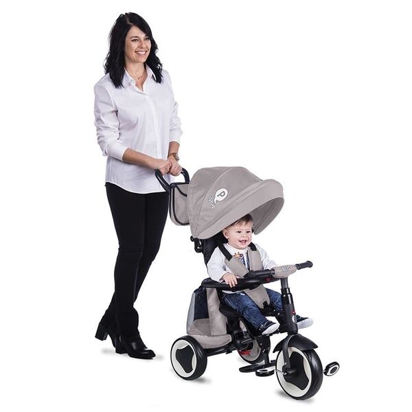 Tricicleta pliabila Qplay Rito+ Gri, Culoare: Gri