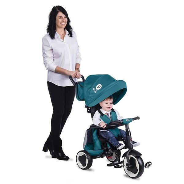 Tricicleta pliabila Qplay Rito+ Turcoaz, Culoare: Turcoaz