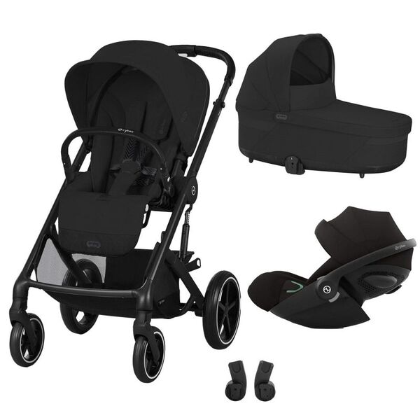 Carucior Cybex, Balios S Lux 3 in 1 BLK, Moon Black, Culoare: Negru