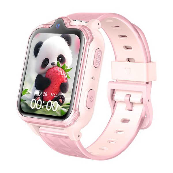 Ceas Smartwatch Pentru Copii, Wonlex KT42, Roz, Culoare: Roz