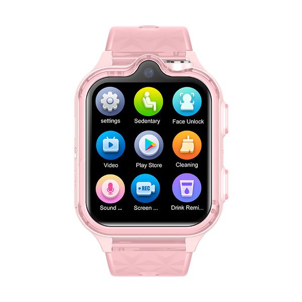 Ceas Smartwatch Pentru Copii, Wonlex KT42, Roz, Culoare: Roz