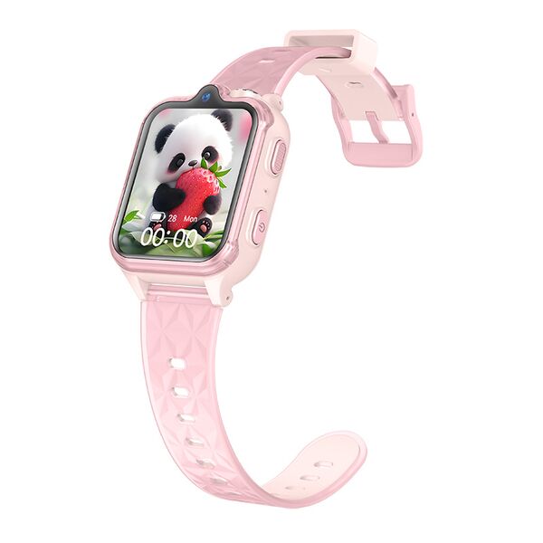 Ceas Smartwatch Pentru Copii, Wonlex KT42, Roz, Culoare: Roz