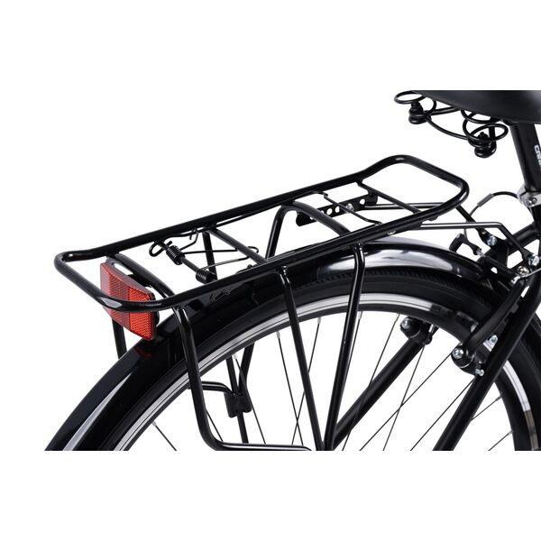 Bicicleta Trekking Carpat Altay C28262G Roti 28", Echipare Shimano, 7 Viteze, Maneta Rotativa, Cos fata, Negru/Gri