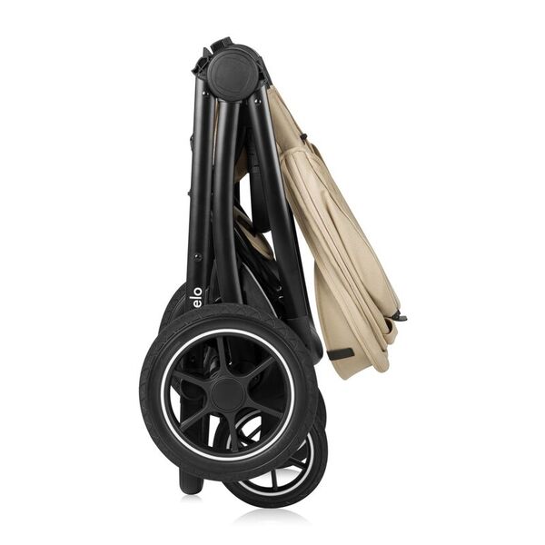Carucior 2 in 1, Lionelo, Meril, Cu landou si scaun cu dimensiune XL, Reversibil, Cu sistem de ventilatie 3D, Cu accesorii, Pana la 22 kg, Conform cu EN1888-1 EN1888-2, EN1466, Bej, Culoare: Bej